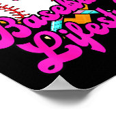 Baseball Life Lifestyle Home Plate Ice Cream Drip Poster (Ecke)