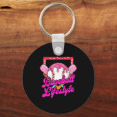 Baseball Life Lifestyle Home Plate Ice Cream Drip  Schlüsselanhänger (Vorderseite)