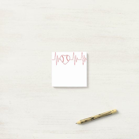 Baseball Life Post-it Notes Post-it Klebezettel (Auf Schreibtisch)