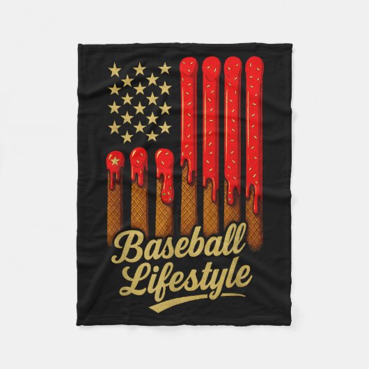 Baseball Lifestyle 101 Apparel Youth Baseball Drip Fleecedecke (Vorderseite)