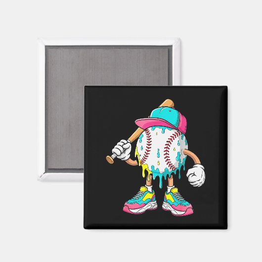 Baseball Lifestyle 101 Apparel Youth Baseball Drip Magnet (Vorderseite/Rückseite)