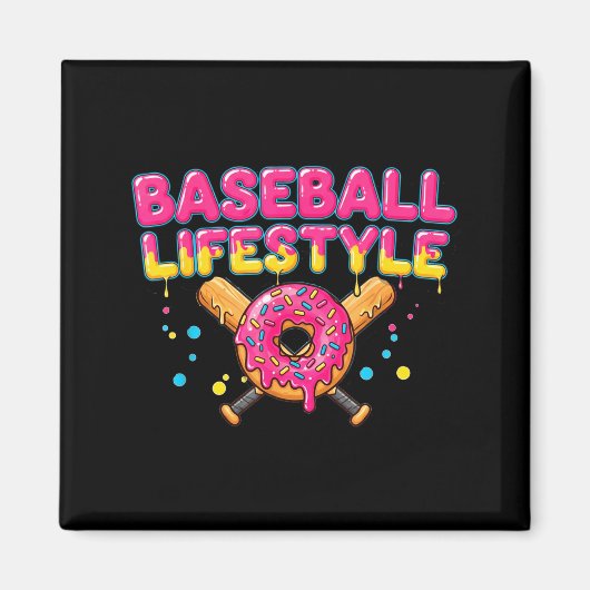 Baseball Lifestyle 101 Apparel Youth Drip Baseball Magnet (Vorne)