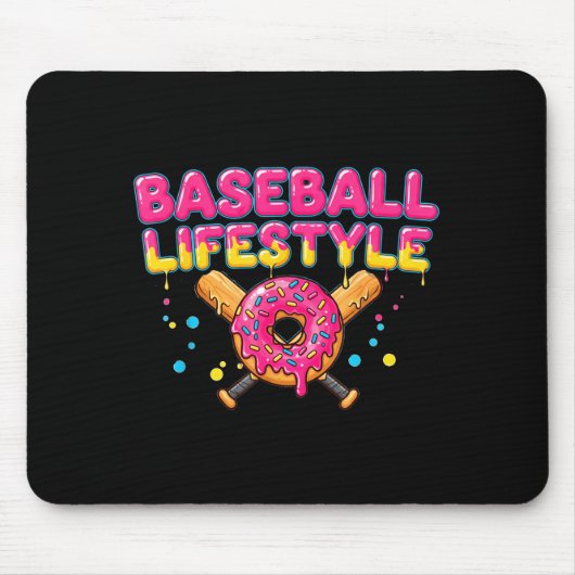 Baseball Lifestyle 101 Apparel Youth Drip Baseball Mousepad (Vorne)