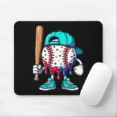 Baseball Lifestyle 101 Apparel Youth Drip Baseball Mousepad (Mit Mouse)