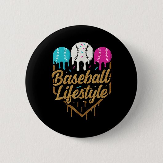 Baseball Lifestyle 101 Bekleidungsjugend Baseball Button (Vorderseite)