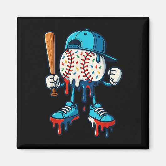 Baseball Lifestyle 101 Bekleidungsjugend Baseball Magnet (Vorne)