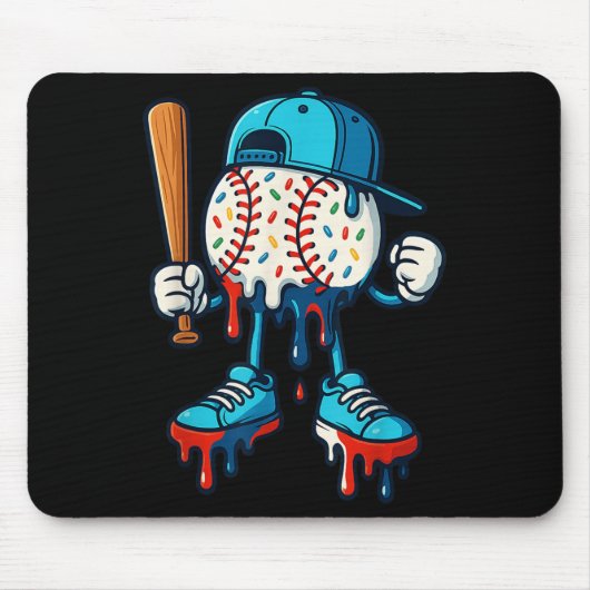 Baseball Lifestyle 101 Bekleidungsjugend Baseball Mousepad (Vorne)