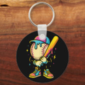 Baseball Lifestyle 101 Bekleidungsjugend Baseball Schlüsselanhänger (Vorderseite)