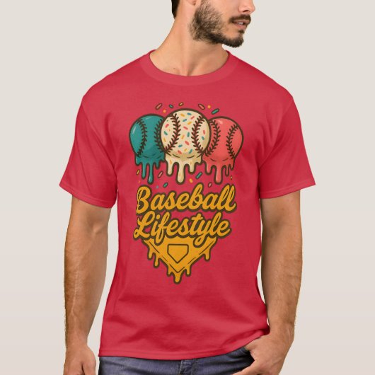 Baseball Lifestyle 101 Bekleidungsjugend Baseball  T-Shirt (Vorderseite)