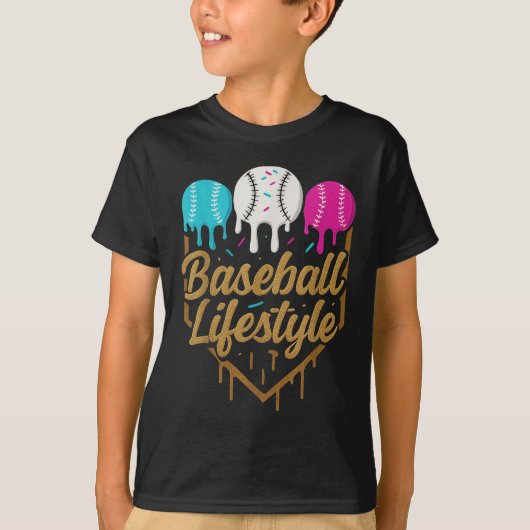 Baseball Lifestyle 101 Bekleidungsjugend Baseball  T-Shirt (Vorderseite)