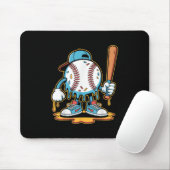 Baseball Lifestyle 101 T-Shirt Jugend Baseball Tro Mousepad (Mit Mouse)