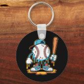 Baseball Lifestyle 101 T-Shirt Jugend Baseball Tro Schlüsselanhänger (Vorderseite)