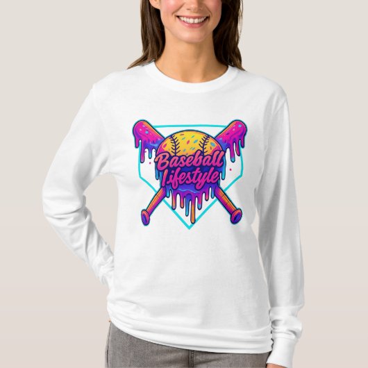 Baseball Lifestyle Apparel Jugend Baseball Tropfen T-Shirt (Vorderseite)