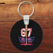 Baseball Lifestyle Shirt Youth Baseball Glove Drip Schlüsselanhänger (Vorderseite)