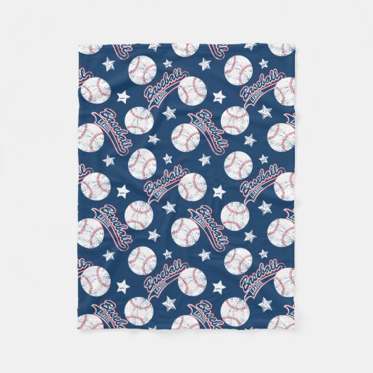 Baseball-Liga Fleecedecke (Vorderseite)