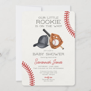Baseball Little Rookie Baby Dusche Einladung