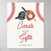 Baseball Little Rookie Karten und Geschenke Party Poster (Vorne)