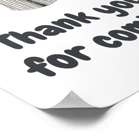 Baseball Little Slugger Danke, dass du gekommen bi Poster (Ecke)