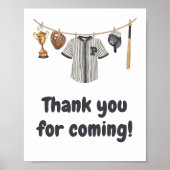 Baseball Little Slugger Danke, dass du gekommen bi Poster (Vorne)
