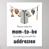 Baseball Little Slugger Envelope Station Poster (Vorne)