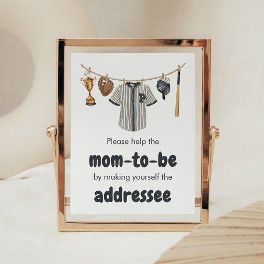Baseball Little Slugger Envelope Station Poster