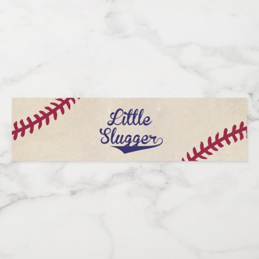 Baseball "Little Slugger" Wasserflaschen Labels Wasserflaschenetikett (Einzelnes Label)