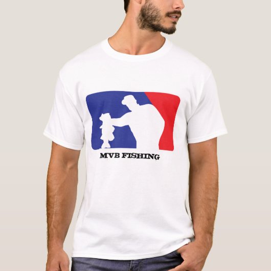 Baseball-Logo für Barschangeln T-Shirt (Vorderseite)