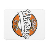 Baseball-Logo im Vintagen Stil. Magnet (Horizontal)