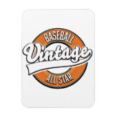 Baseball-Logo im Vintagen Stil. Magnet (Vertikal)