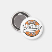 Baseball-Logo im Vintagen Stil. Magnet (Vorderseite/Rückseite)
