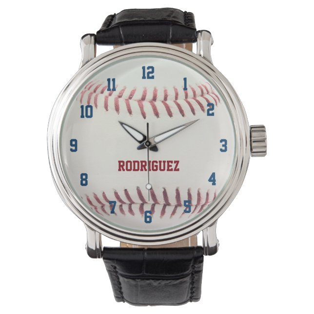 Baseball-Look Personalisiert Armbanduhr (Vorderseite)
