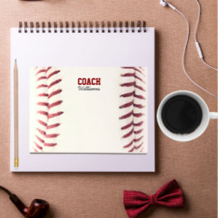 Baseball Look Personalisiert Coach Post-It Notes Klebezettel