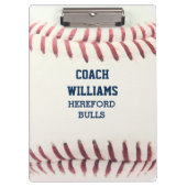 Baseball-Look Personalisiert Klemmbrett (Vorderseite)