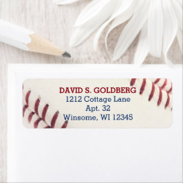 Baseball Look Personalisiert Label