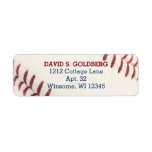 Baseball Look Personalisiert Label<br><div class="desc">Diese sportlichen Rücksendeadressen-Aufkleber werden auf jedem "Save the Date",  Einladung oder Dankeschön Hinweis fabelhaft aussehen. Tatsächlich werden sie bei jedem Schriftwechsel großartig aussehen! Verfügbar als Teil der Baseball Texture Collection.</div>