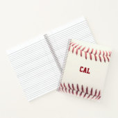 Baseball Look Personalisiert Spiral Notebook Notizblock (Innenseite)