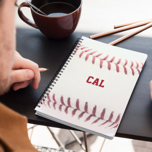 Baseball Look Personalisiert Spiral Notebook Notizblock