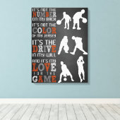 Baseball-Lover-Geschenk, Geschenkidee für Baseball Leinwanddruck (Insitu (Holzboden))