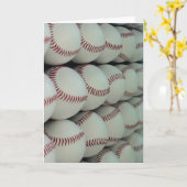 Baseball Lover Karte (Gelbe Blume)