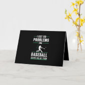 Baseball-Lover-Neuigkeitsgeschenk für Baseball-Fan Karte (Gelbe Blume)