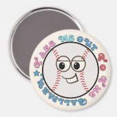 Baseball Lover's Geschenk Magnet (Vorderseite/Rückseite)