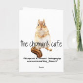 Baseball Loving Chipmunk Birthday Card Karte (Rückseite)