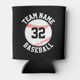 Baseball-Lüfter - Teamname und Spielernummer Dosenkühler