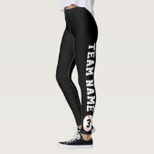Baseball-Lüfter - Teamname und Spielernummer Leggings (Links)