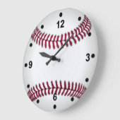 Baseball-Lüfterhalterung Große Wanduhr (Winkel)
