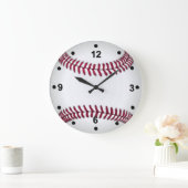 Baseball-Lüfterhalterung Große Wanduhr (Zuhause)