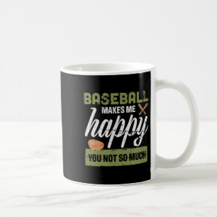 Baseball macht mich glücklich, dich nicht so sehr kaffeetasse