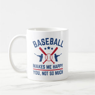 Baseball macht mich glücklich über dich nicht so s kaffeetasse