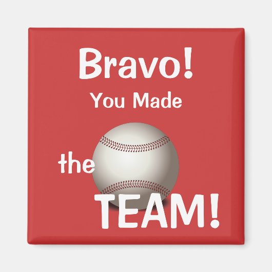 Baseball machte das Team Magnet (Vorne)
