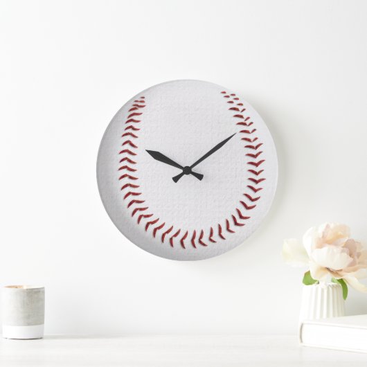 Baseball Macro Große Wanduhr (Zuhause)